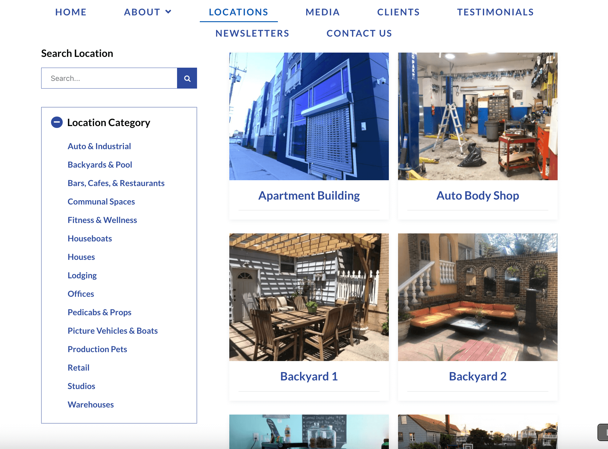 Screenshot of Rocklocations Project